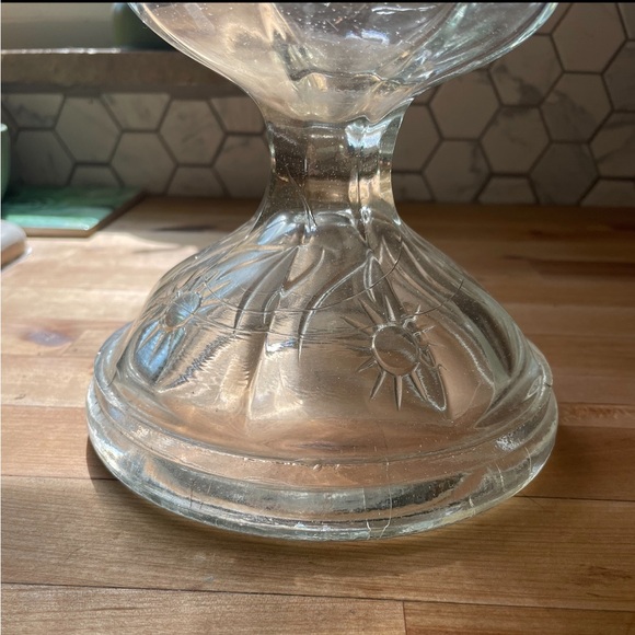 Vintage Glass Oil Lamp - Picture 7 of 7